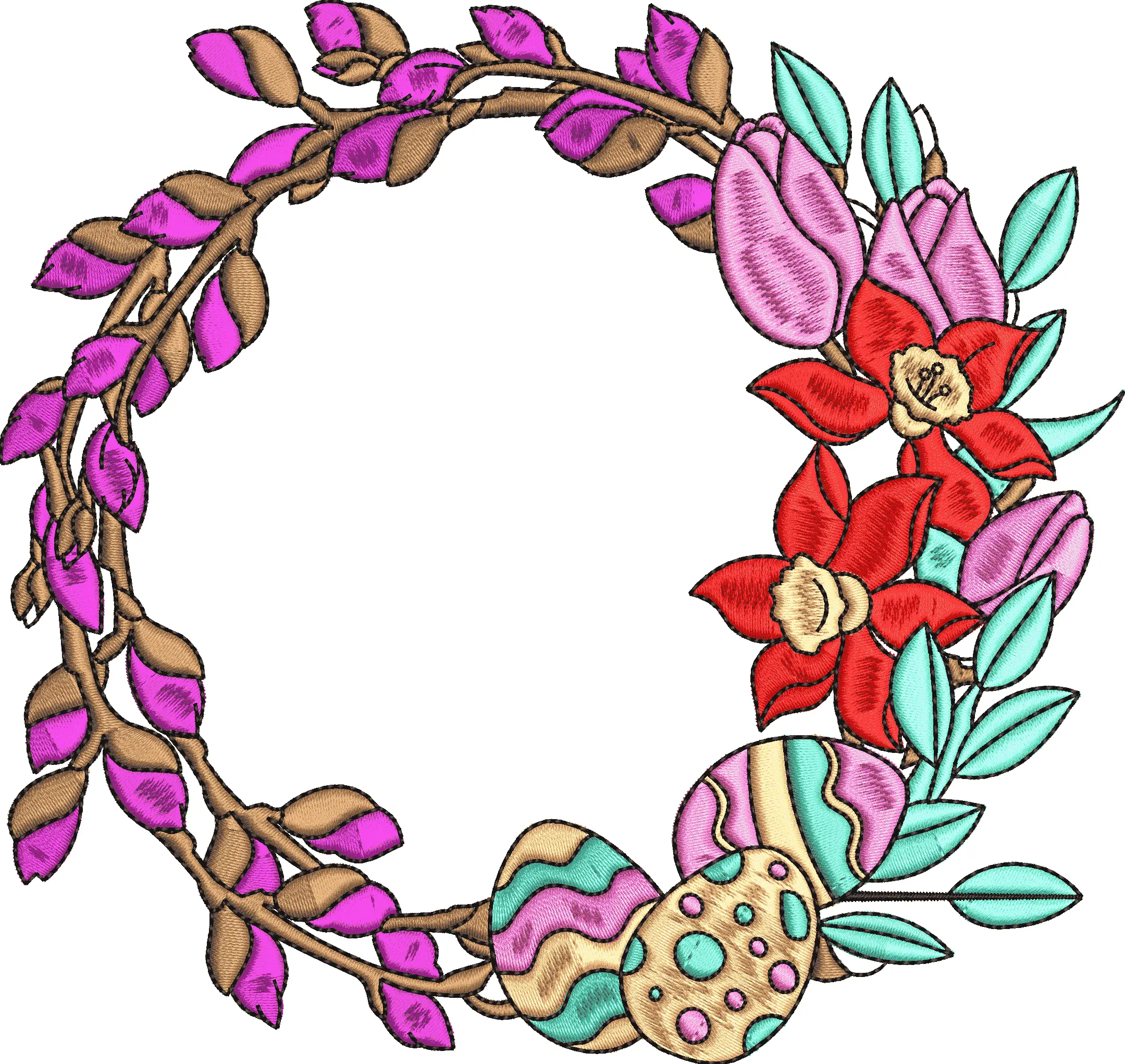Wreath 182f with egg